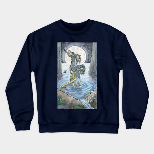 Moonlit Bath Crewneck Sweatshirt by Temrin